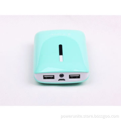 Dual USB port, high capacity portable battery charger for mobile phone 8,400mAh